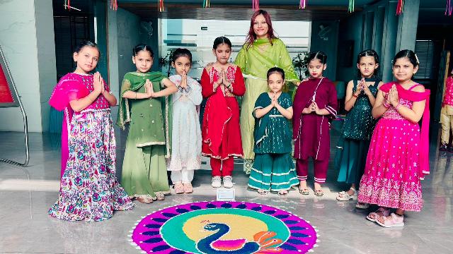Glittery Rangoli Activity