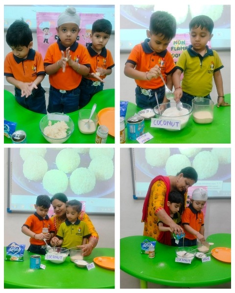 Coconut Ladoo Making Activity | Nursery